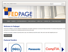 Tablet Screenshot of fedpage.com